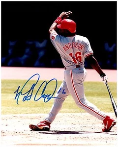 Philadelphia Phillies MARLON ANDERSON Signed Autographed 8x10 Pic. A - Picture 1 of 1