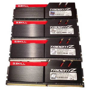 (4 Piece) G.Skill TridentZ F4-3400C16D-16GTZ DDR4 RAM | SEE DETAILS: CLOCK ISSUE - Picture 1 of 2