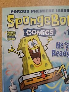 Spongebob SquarePants #1 Comic Book Abram ComicArts Edition w/ PinUp Attached