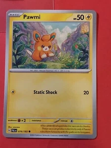 2023 Pokemon Scarlet and Violet Paldea Evolved #74 Pawmi, C, NF, cd5 - Picture 1 of 3