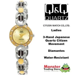 AUSSIE SELLER LADIES BRACELET WATCH CITIZEN MADE 2/TONE GL35-803 P$99 WARRANTY - Picture 1 of 2