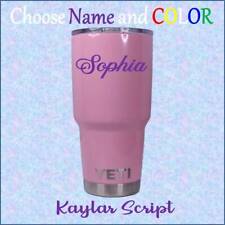 Script vinyl decal for Tumblers,Ramblers,Cups Sticker, Personalized Name