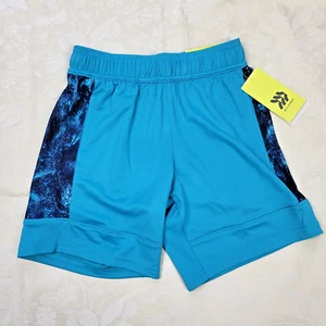 ALL IN MOTION Boys Basketball Shorts Size XS 4/5 Moisture Wicking Turquoise NEW - Picture 1 of 5
