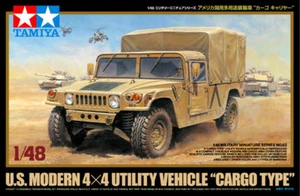 Tamiya 32563 1/48 Model Kit U.S. Modern 4x4 Utility Vehicle Cargo Type Humvee - Picture 1 of 5