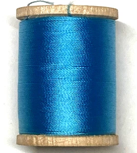 Gudebrod Nylon Rod Wrapping Thread Light Blue Metallic Type E #230 50-Yard Spool - Picture 1 of 13