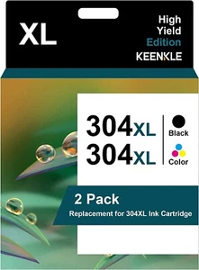 304XL ertragreiche Tintenpatronen, schwarz und dreifarbig, 2er-Pack - Bild 1 von 6