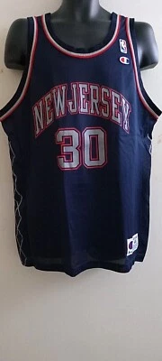 kerry kittles New Jersey Nets Jersey Size 44 Vintage Authentic Rare Made In USA. - Image 1 of 4