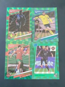 2021-22 Donruss Soccer HOLO GREEN LASER Parallels with Rookies You Pick the Card