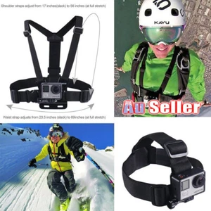 Harness Head + Chest Strap Mount for GoPro Hero 4 3+ 3 2 1 Chesty Accessories - Picture 1 of 12