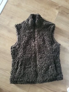 Boden Brown GIRLS FAUX FUR GILET SIZE S - Picture 1 of 3