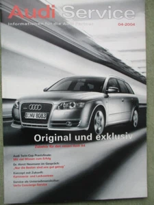 Audi Service Informazioni 4-2004 Nuova A4 +Avant,A3 Sportback Interno - Foto 1 di 2