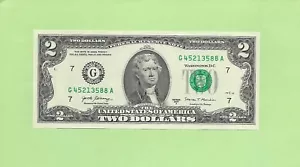 2017A ..UNCIRC 2 $ G 4521 3588 A .... 2017A 2 $ G-A NICE NOTE FRN - Bild 1 von 2