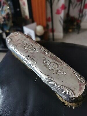 Hallmarked Silver Top  Art Nouveau  Chester 1904 Reynolds Angels Clothes Brush • 9.99£