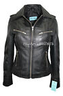 Urban Women's Genuine Lambskin Pure Leather Jacket Biker Trendy Fashionable Coat