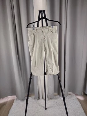 Pantalones capri Gap Kids algodón elástico tostado, beige, caqui, talla 10+ Foto 1 de 4
