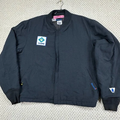 Workrite FR Bomber Jacket Mens L Reg Dark Navy Quilted Coat Nomex IIIA 530NMX45 - Image 1 of 4