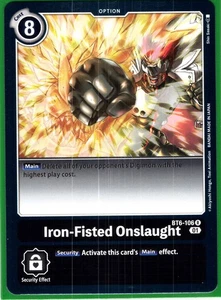 Iron-Fisted Onslaught Rare Double Diamond  BT6-106 R NM - Picture 1 of 1