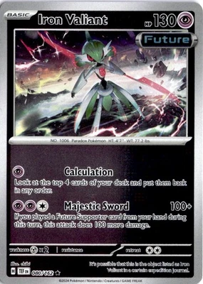 Iron Valiant Rare SV05: Temporal Forces 080/162 NM - Image 1 of 2