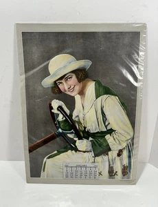 Antique 1922 Advertising Woman Wheel Calendar Lithographic Complete RARE - Picture 1 of 8