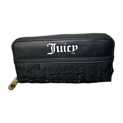 Bolso sin asas grande Juicy Couture de cuero negro con cremallera Foto 1 de 2