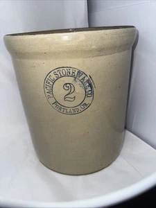 Vaso vintage Pacific Stoneware Co #2 2 galones Portland, OR - Imagen 1 de 8