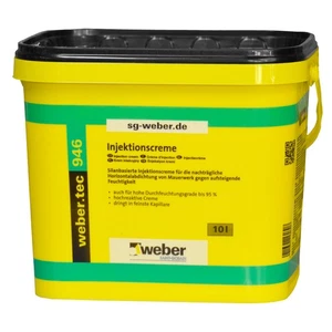 weber.tec 946 Injektionscreme Horizontalsperre Horizontalabdichtung 10 L - Bild 1 von 2