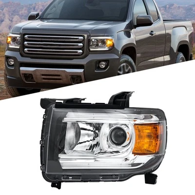 Fit For GMC Canyon 2015-2022 Front Left/Driver Side Headlight Clear Lens Halogen - Изображение 1 из 4