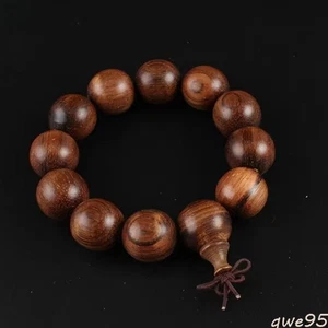 20mm Black Rosewood Bracelet Prayer Beads Amulet Bracelet Jewelry Ornament - Picture 1 of 4