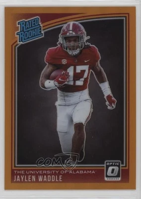 2021 Chronicles Draft Picks Donruss Optic Rated Orange Jaylen Waddle Rookie RC - Image 1 of 2