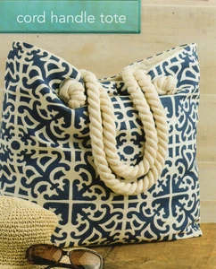 CORD HANDLED TOTE SEWING PATTERN - Picture 1 of 1