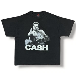 Vintage 90s Johnny Cash Band Concert T-Shirt Men’s Size XL Y2K USA Made Zion - Picture 1 of 5