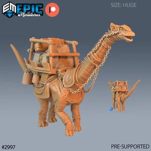 6K Resin 32mm Epic Miniatures Brontosaurus Mount (riesig) für D&D - Bild 1 von 1