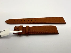 ORIGINAL Versace Brown Leather Band strap  16MM x 14MM NEW Vintage - Picture 1 of 8