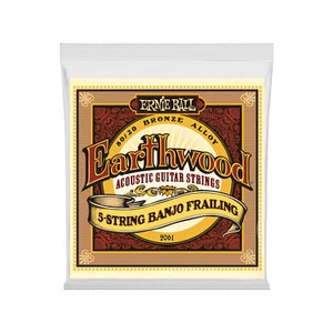 Ernie Ball Earthwood 5-String Banjo Loop End 80/20 Bronze Banjo Strings - 10-24 - Picture 1 of 1