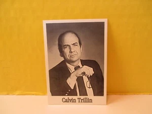 Tarjeta coleccionable de autor de librería #99 CALVIN TRILLIN 1995 para DEMASIADO PRONTO PARA CONTAR - Imagen 1 de 2
