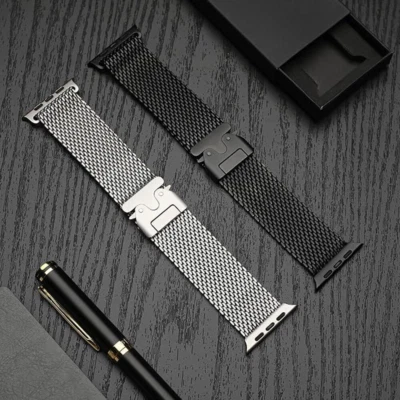 Per Apple Watch Ultra 2 49mm 46mm 45mm Bracciale Milanese Loop Cinturino Orologio