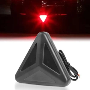 Universal Triangle 21 LED Rear Stop Tail Light 3rd Brake Strobe Fog Lamp Smoked - Picture 1 of 8