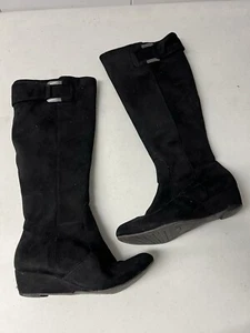Impo Black High Boots Stretch Women’s Size 6M US Zippered Close Buckle - Picture 1 of 7