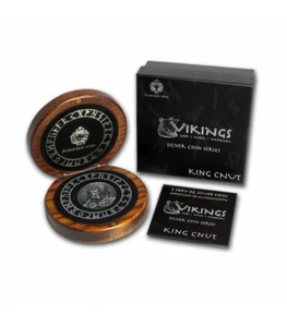 2015 Niue 2 oz Silver Bullion Vikings King Cnut Scottsdale Mint With Box & COA  - Picture 1 of 3