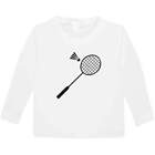 'Badminton Racket' Children's / Kid's Long Sleeve Cotton T-Shirts (KL045346)