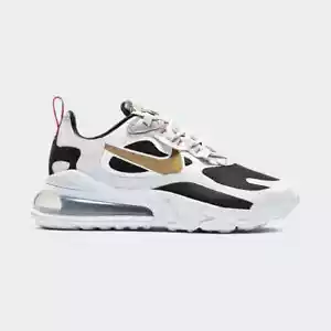 Nike Air Max 270 React With Gold Swoosh Women's Trainers Shoes Size UK 5.5 - Picture 1 of 21