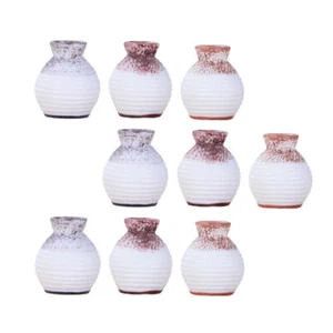 9 Pcs Simulated Succulent Plant Ornaments Unique Vase Decoration Flower Pot - Picture 1 of 12