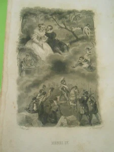 Gravure 19ème - Scène Henri IV - Picture 1 of 1