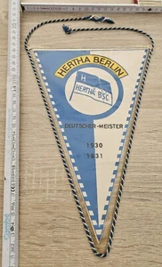 Hertha BSC Fussballwimpel alt - Bild 1 von 4
