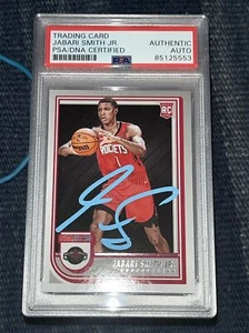Jabari Smith Jr IP Signed NBA Hoops RC Card Psa Dna Coa Rockets Autographed - Picture 1 of 2