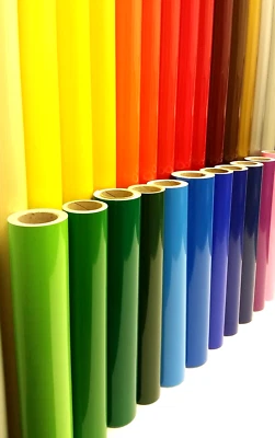 RITRAMA Gloss 203mm x 1m Vinyl Self Adhesive for Craft Decals Cameo Cricut Sign Making