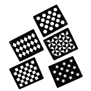 Quarter Marks Stencil Set Of 5 Markers - Picture 1 of 1