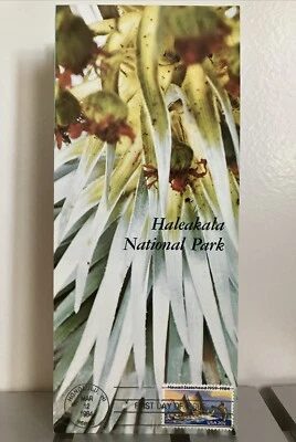 Rare Maui First Day Of Issue Hawaii Stamp 1959 Brochure Haleakala National Park - Image 1 of 4