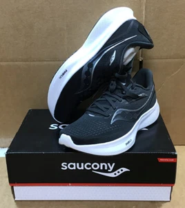 Saucony Men's Ride 15 Black/White Running Shoes - Picture 1 of 7