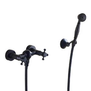 Black Oil Rubbed Brass Bathroom Hand Shower Spray Faucet Mixer tap Set yhg011 - Picture 1 of 7